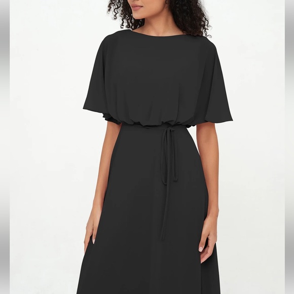 BLACK BRIDESMAID DRESS - Picture 3 of 9